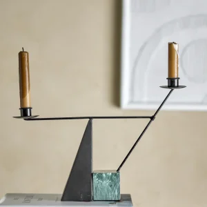 Ljusstake Jayda, Grön, Järn