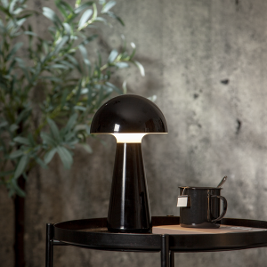 Bordslampa Mushroom, Svart