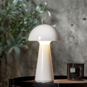 Bordslampa Mushroom, Vit