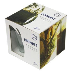 DRINKIT set med 4 st öl- & 4 st champagneglas av plast