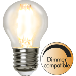 E27 LED-Lampa G45 Clear