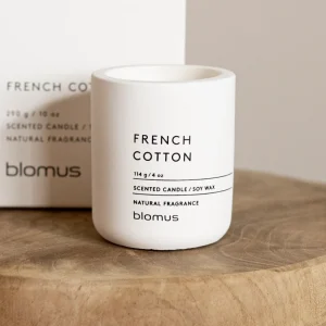 Blomus French Cotton Doftljus, Ø9 cm, Lily White