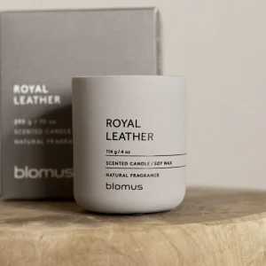 Blomus, Royal Leather doftljus Ø6 cm, satelit