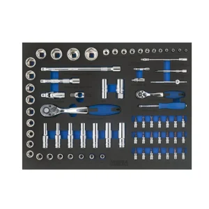 Verktygssats hylsnycklar 74 delar Nisma tools