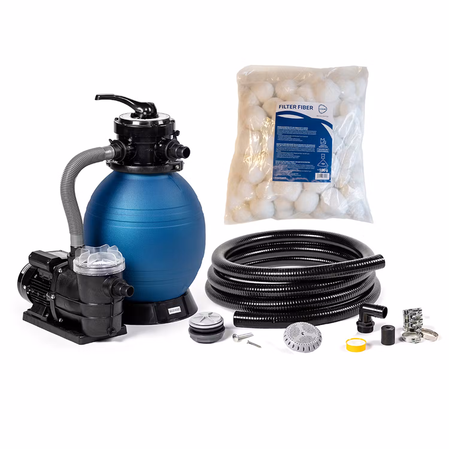 Reningsverk badtunna reningsverk kirami mf 250 till badtunna med pump och filterfiber komplett paket