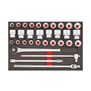 Verktygssats 32 delar Hylsnyckelsats 3/4” TengTools TTESK32