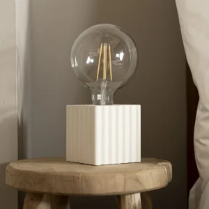 Lampfot, The Box Ribbad, Vit