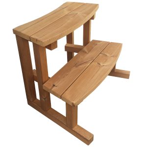 Trappa till badtunna & spa ”STEPIN” av ThermoWood