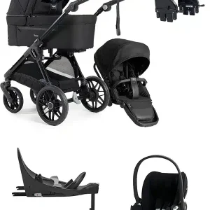 Barnvagnspaket Emmaljunga Sento Pro – med Cybex Cloud T babyskydd, T bas & adaptrar