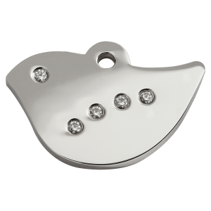 ID-bricka, fågel, swarovski, 8BI
