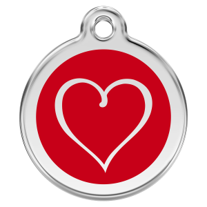 ID-bricka, hjärta kontur, 1TH