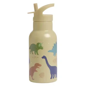 A Little Lovely Company Vattenflaska Stainless Steel Dino