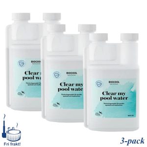 Flockningsmedel BioCool PoolClear 3-pack x 0.5 L